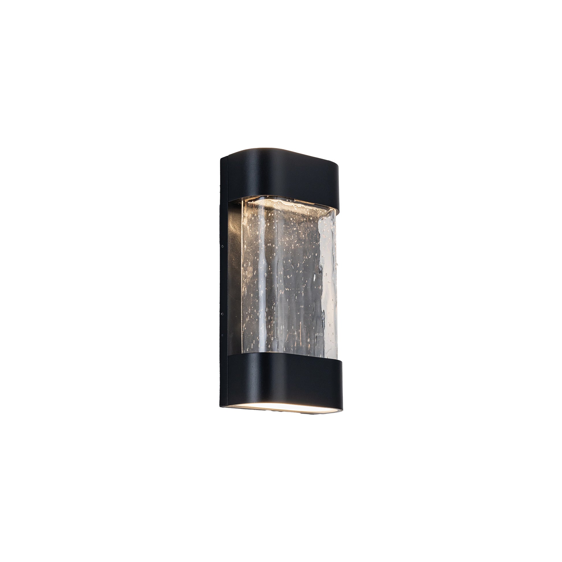 Moondew 12-in Black LED Exterior Wall Sconce