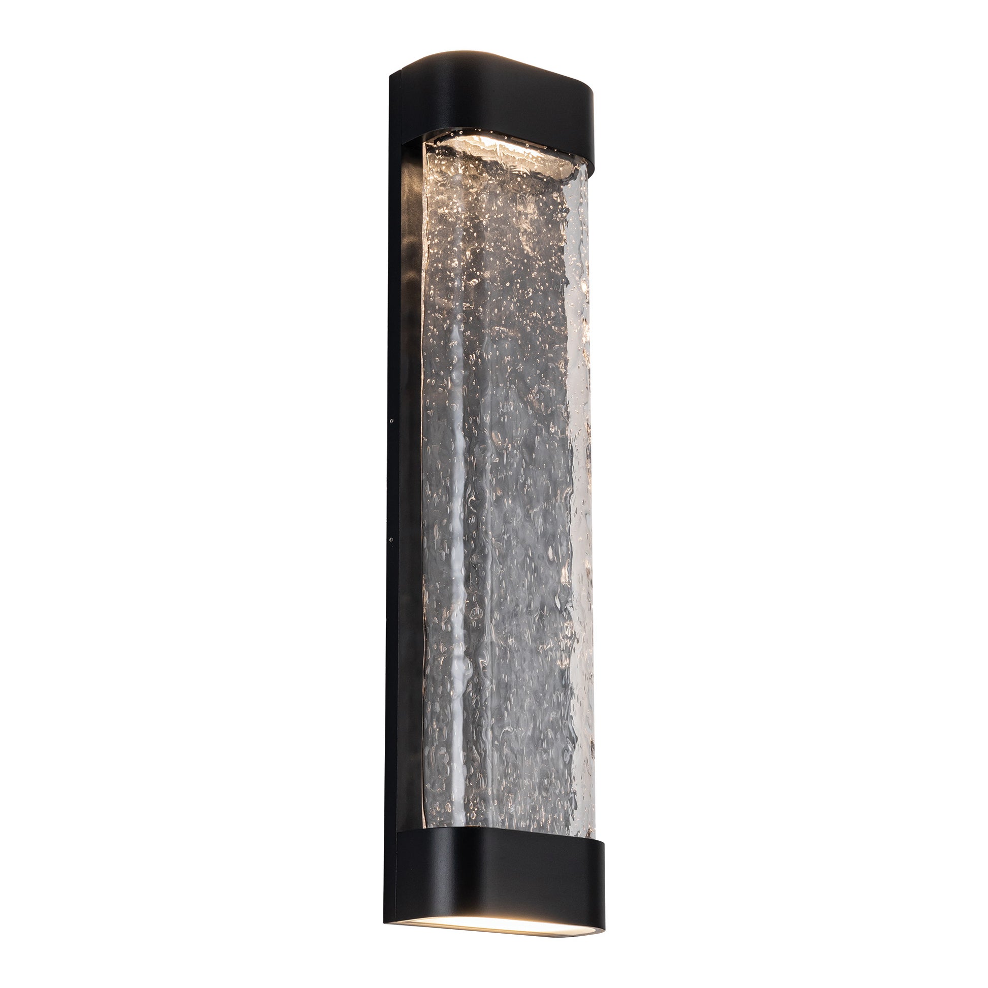 Moondew 24-in Black LED Exterior Wall Sconce