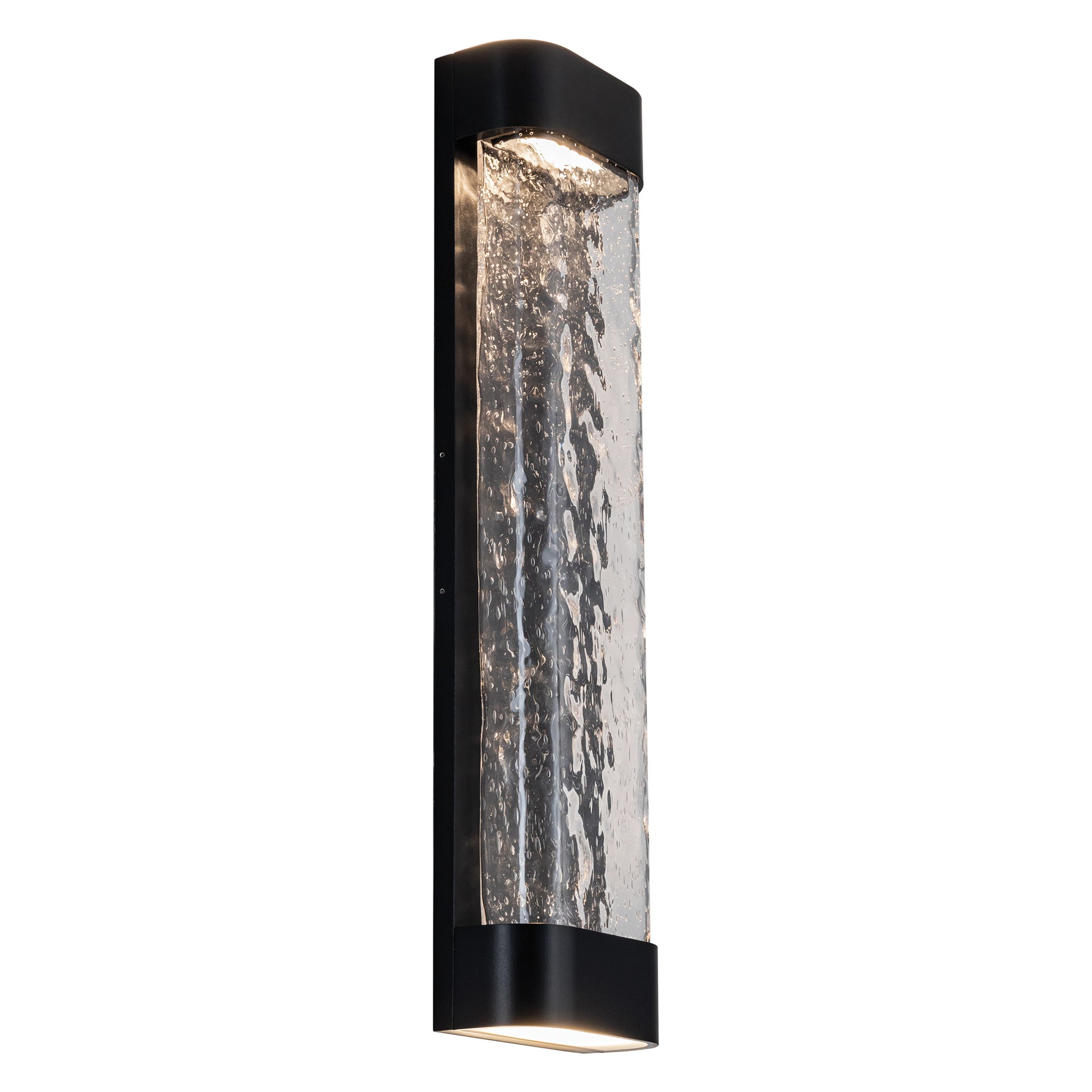 Moondew 24-in Black LED Exterior Wall Sconce
