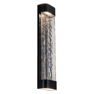 Moondew 24-in Black LED Exterior Wall Sconce