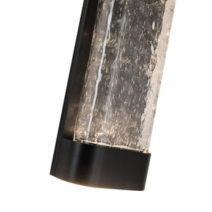 Moondew 24-in Black LED Exterior Wall Sconce