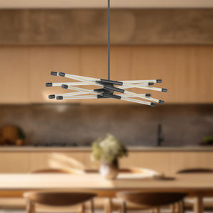 Motif 26-in Black LED Linear Pendant
