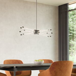 Motif 26-in Black LED Linear Pendant