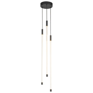 Motif 27-in Brushed Gold LED Multi Pendant