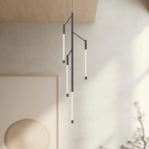 Motif 38-in Black LED Pendant
