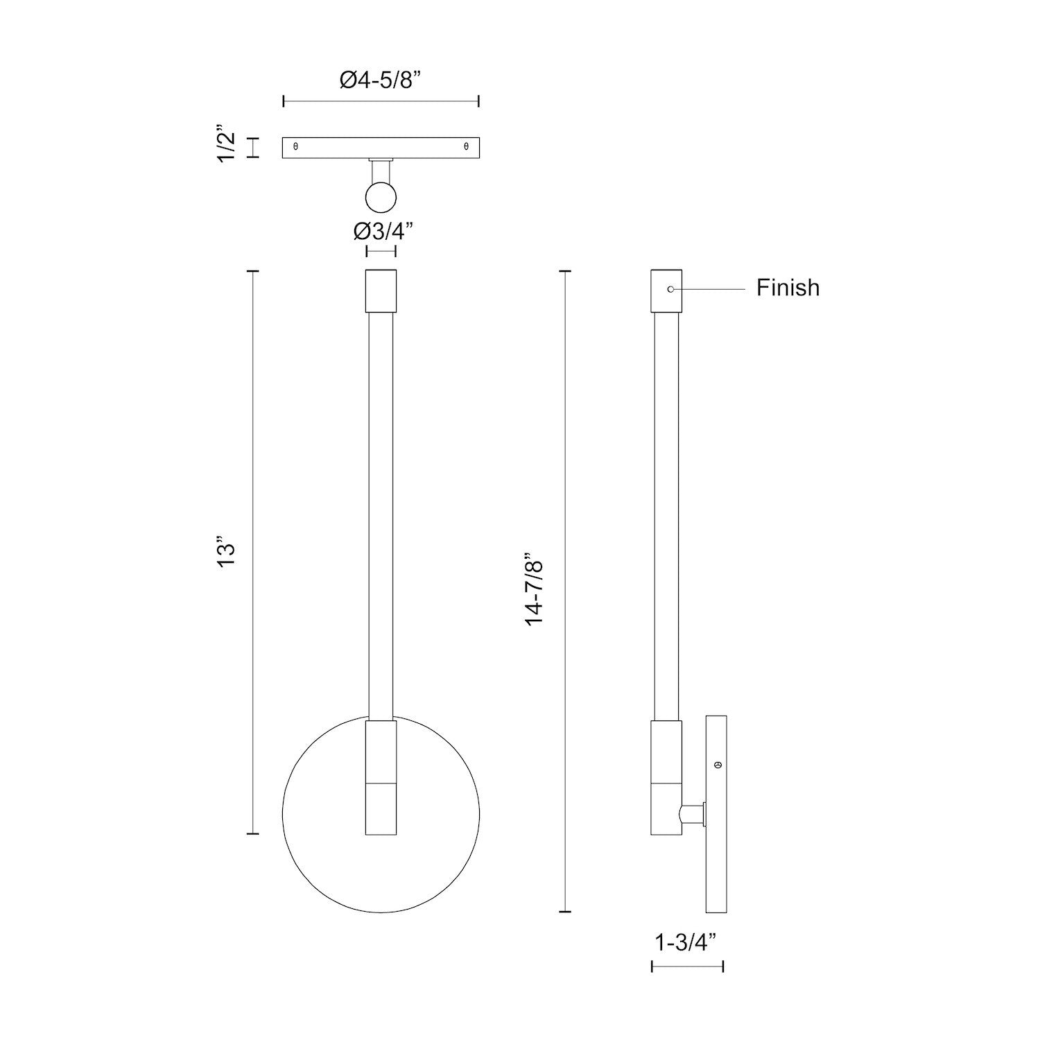 Motif 14-in Wall Sconce