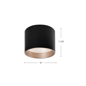 Mousinni 10-in Flush Mount