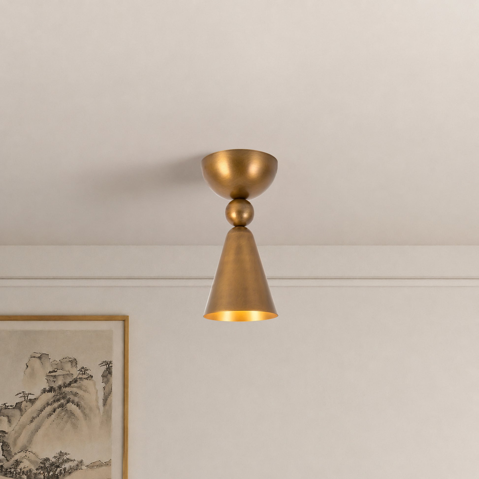 Murphy 4-in Semi-Flush Mount