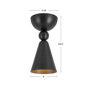 Murphy 4-in Semi-Flush Mount
