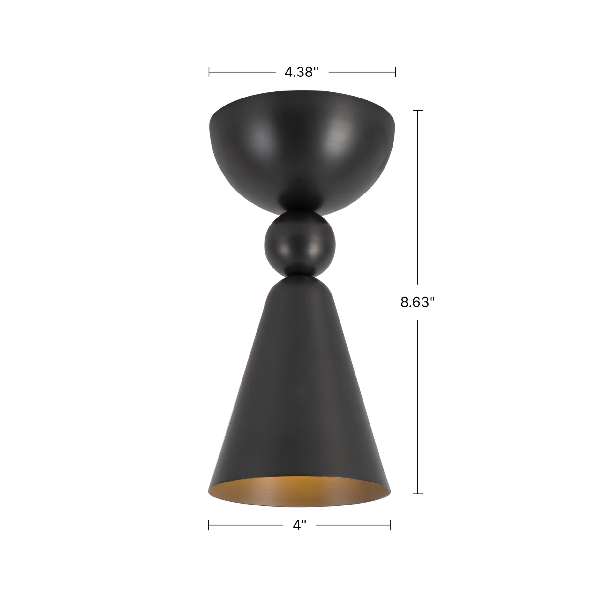 Murphy 4-in Semi-Flush Mount