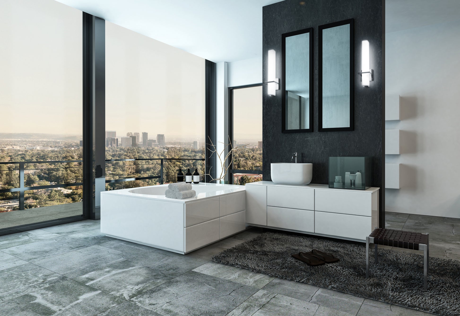 Nepal 18-in Brushed Gold LED Wall Sconce