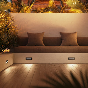 Newport 10-in Gray LED Exterior Wall/Step Lights