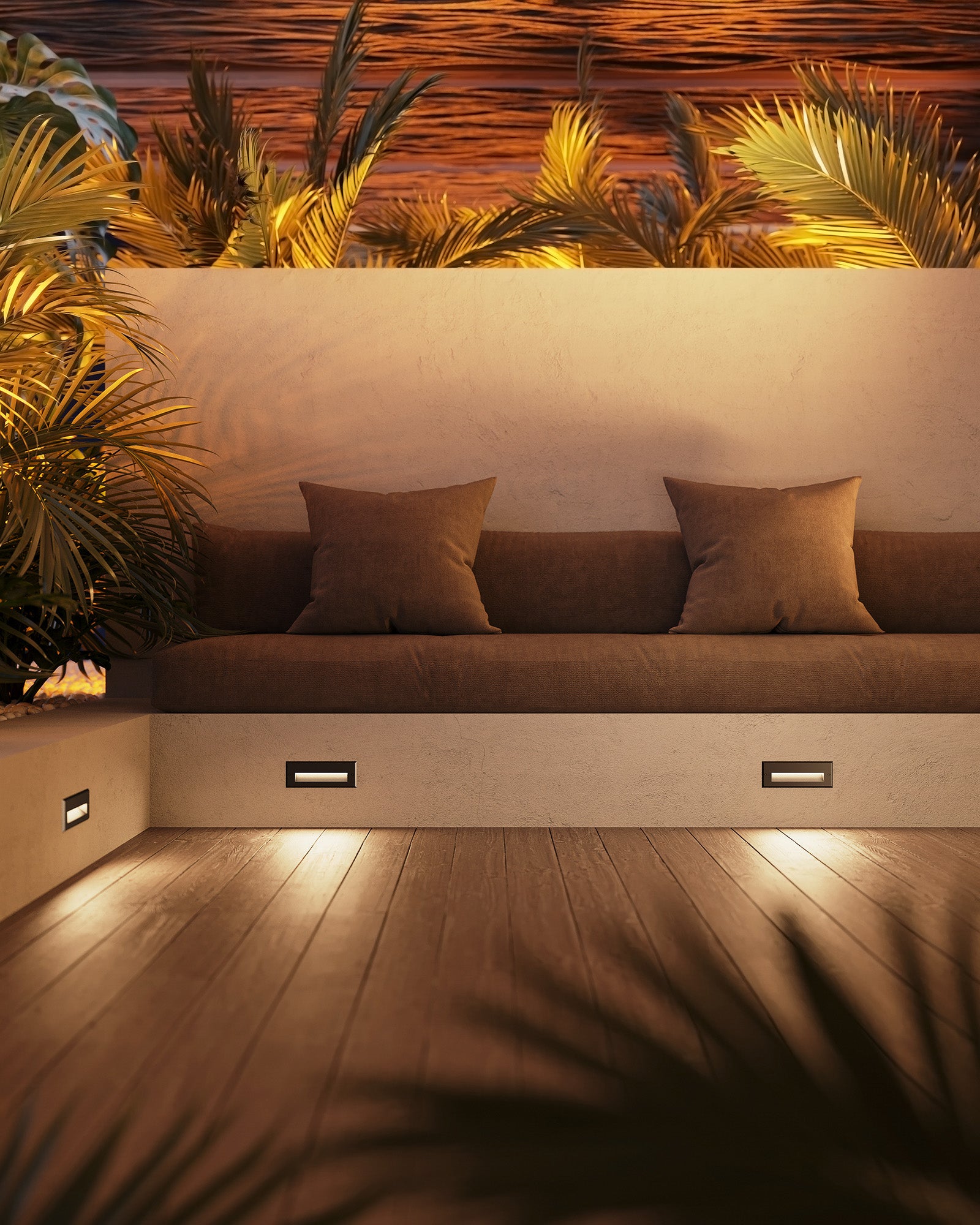 Newport 10-in Gray LED Exterior Wall/Step Lights