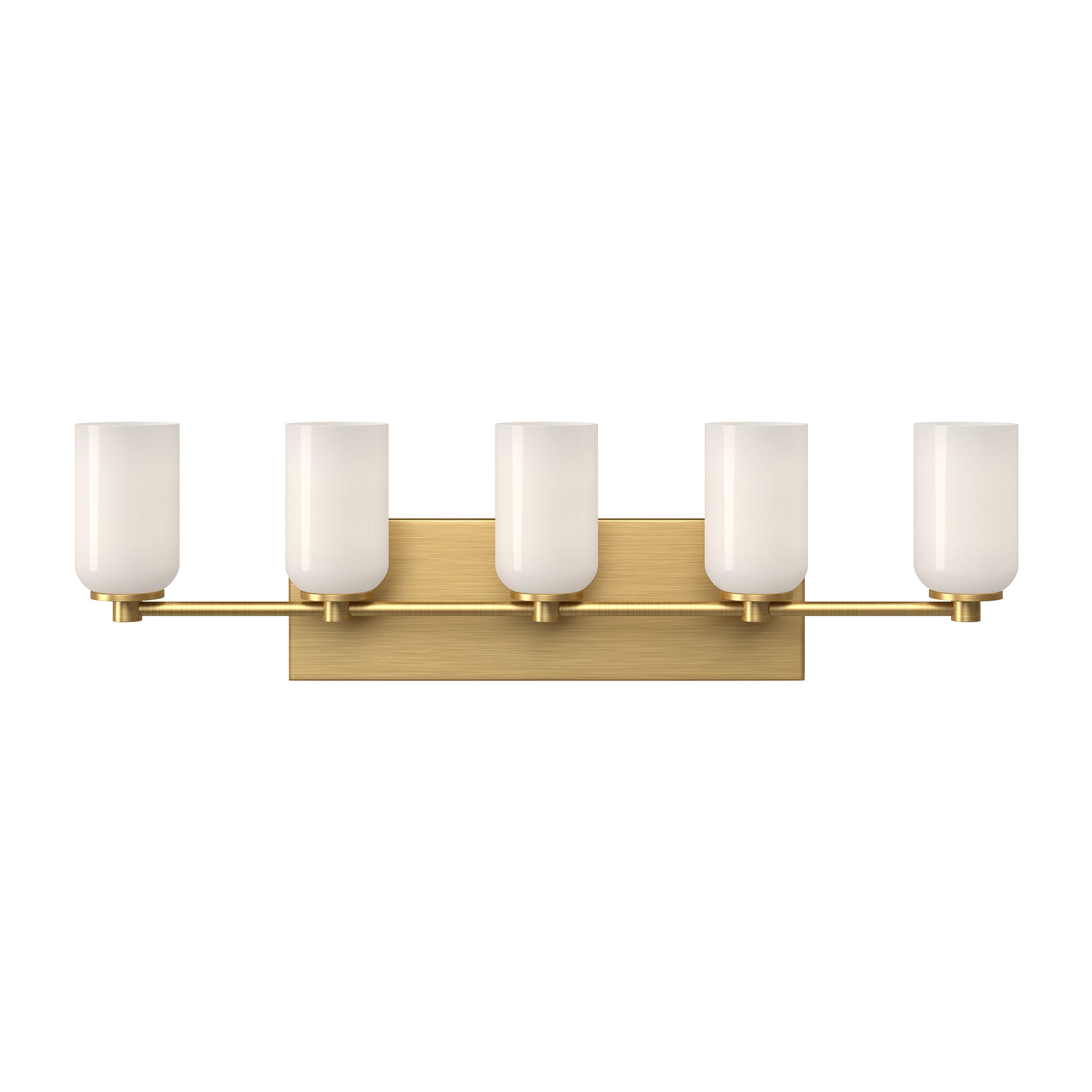 Nola 31-in Chrome/Glossy Opal Glass Socket Vanity Light