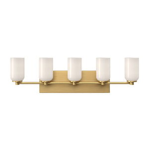 Nola 31-in Chrome/Glossy Opal Glass Socket Vanity Light