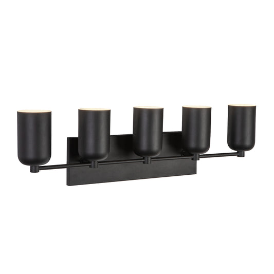 Nola 31-in Chrome/Glossy Opal Glass Socket Vanity Light