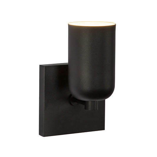 Nola 3-in Chrome/Glossy Opal Glass Socket Wall Sconce