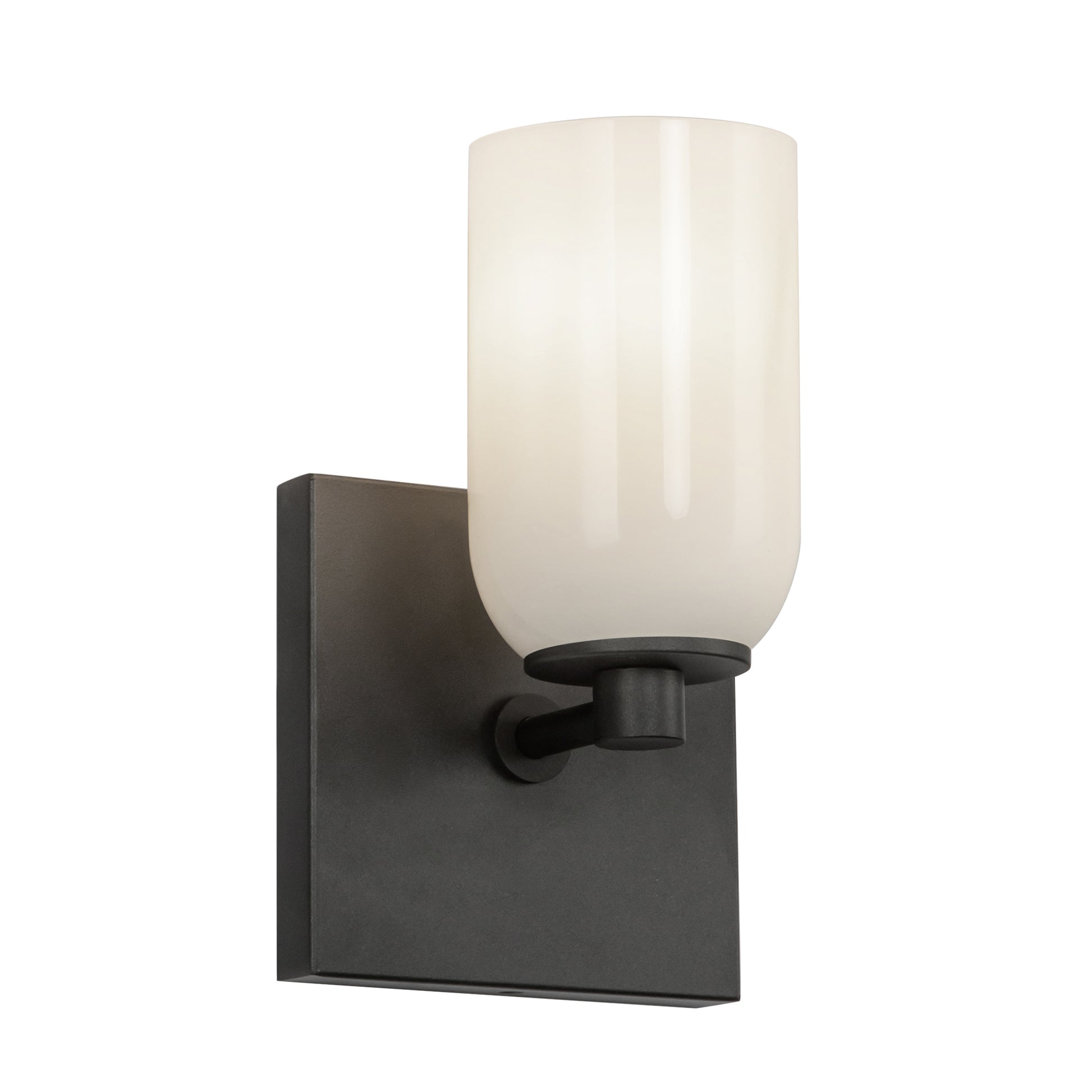 Nola 3-in Chrome/Glossy Opal Glass Socket Wall Sconce