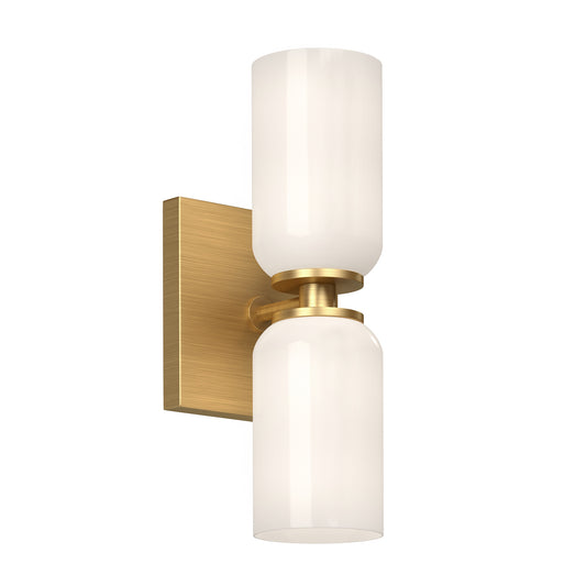 Nola 3-in Chrome/Glossy Opal Glass Socket Wall Sconce