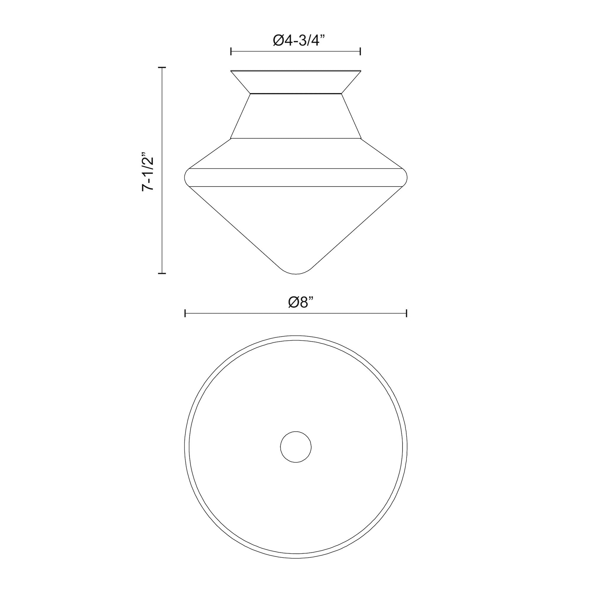 Nora 8-in Flush Mount
