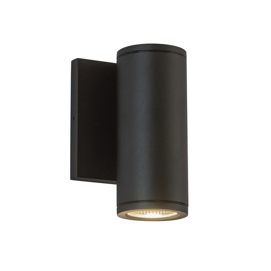 Nordic 6-in (2-in Dia.) Black LED Exterior Wall