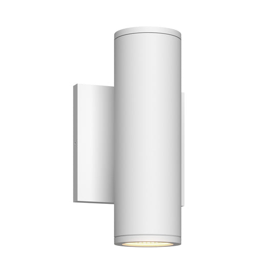 Nordic 8-in (2-in Dia.) Black LED Exterior Wall