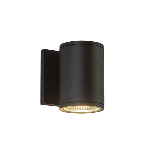 Nordic 5-in (3-in Dia.) Black LED Exterior Wall