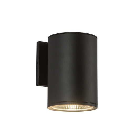 Nordic 7-in (5-in Dia.) Black LED Exterior Wall