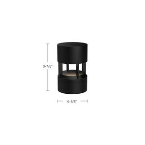 Novato 10-in Black LED Exterior Bollard