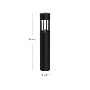 Novato 36-in Black LED Exterior Bollard