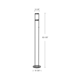 Novel 68-in Black LED Floor Lamp