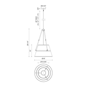 Oliver 18-in Pendant