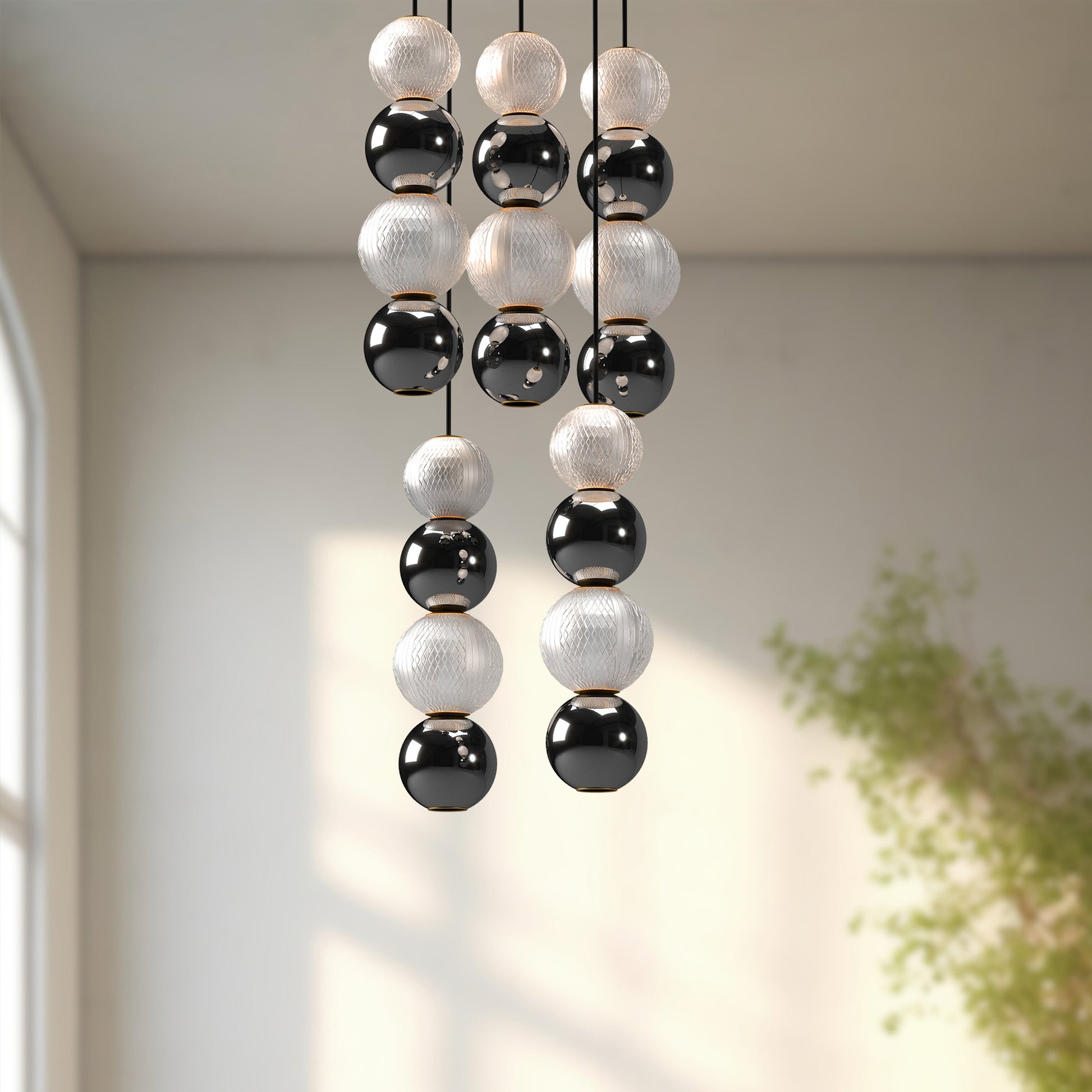 Onyx 5 Head LED Multi Pendant