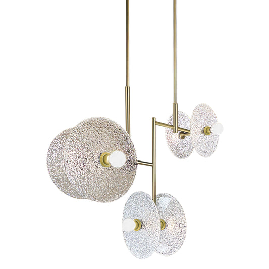 Hammered Glass Pendant