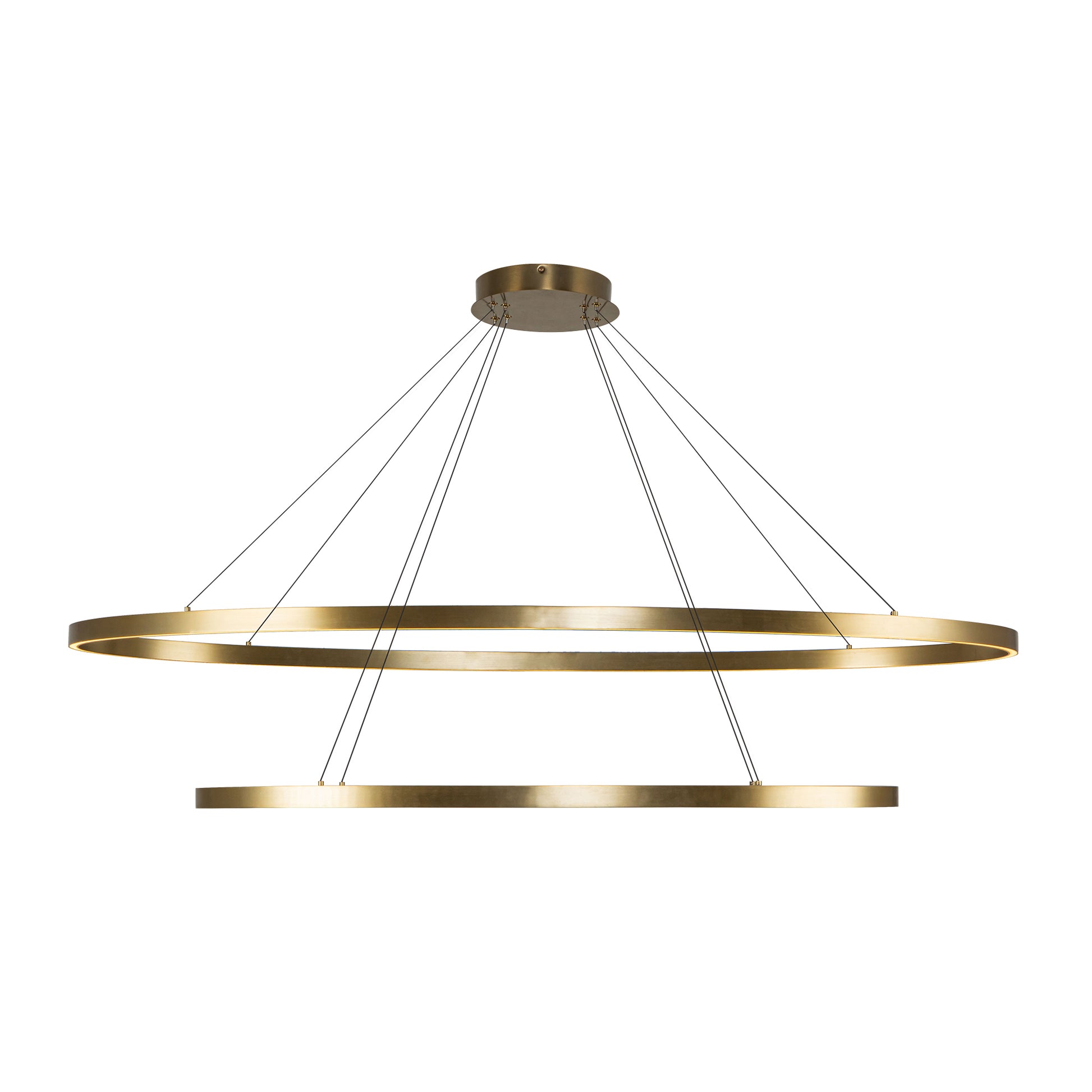Ovale 2 Layer White LED Chandelier