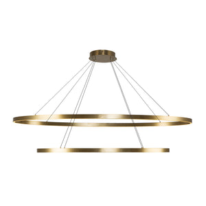Ovale 2 Layer White LED Chandelier
