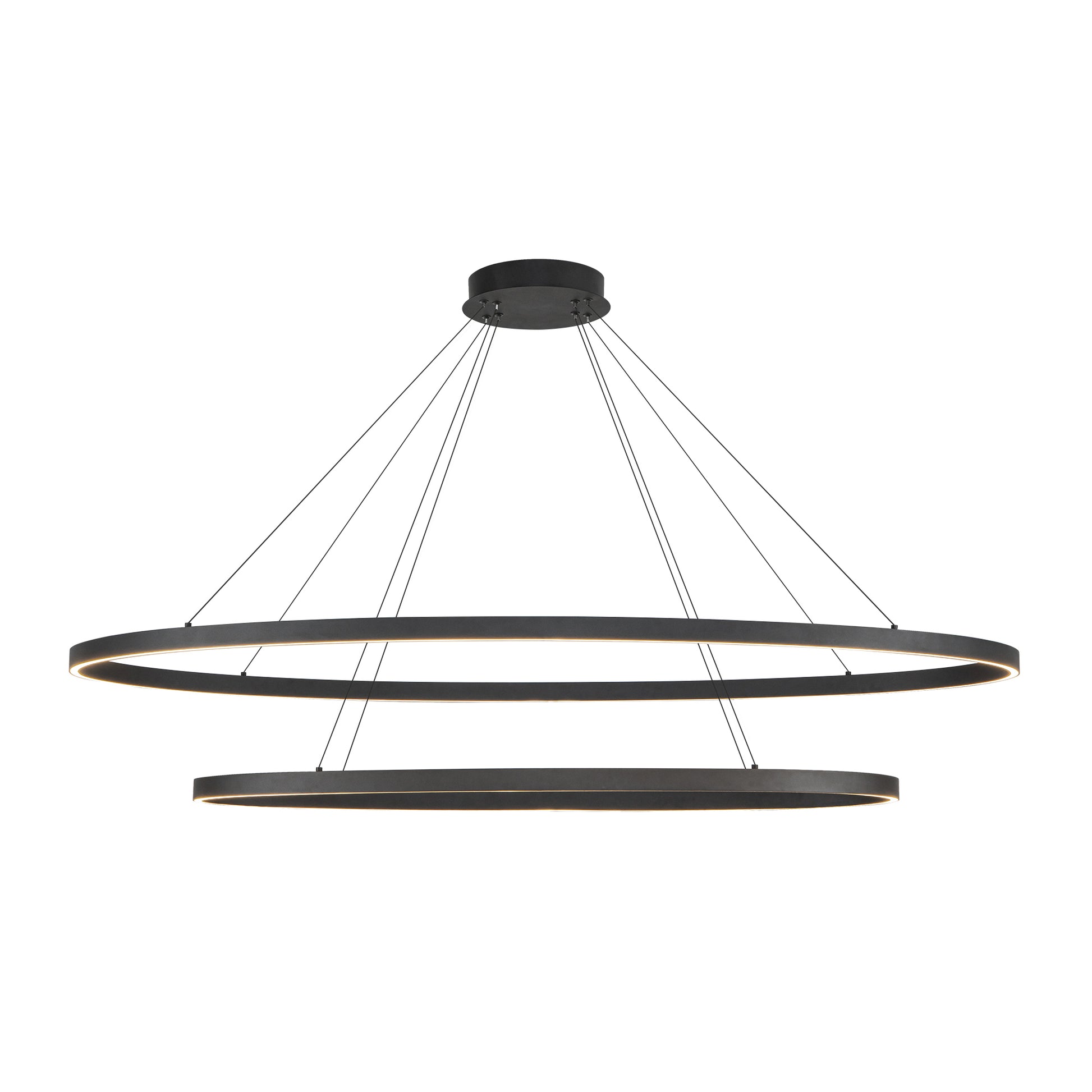 Ovale 2 Layer White LED Chandelier