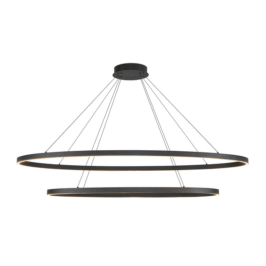 Ovale 2 Layer White LED Chandelier