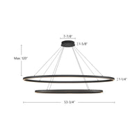 Ovale Chandelier