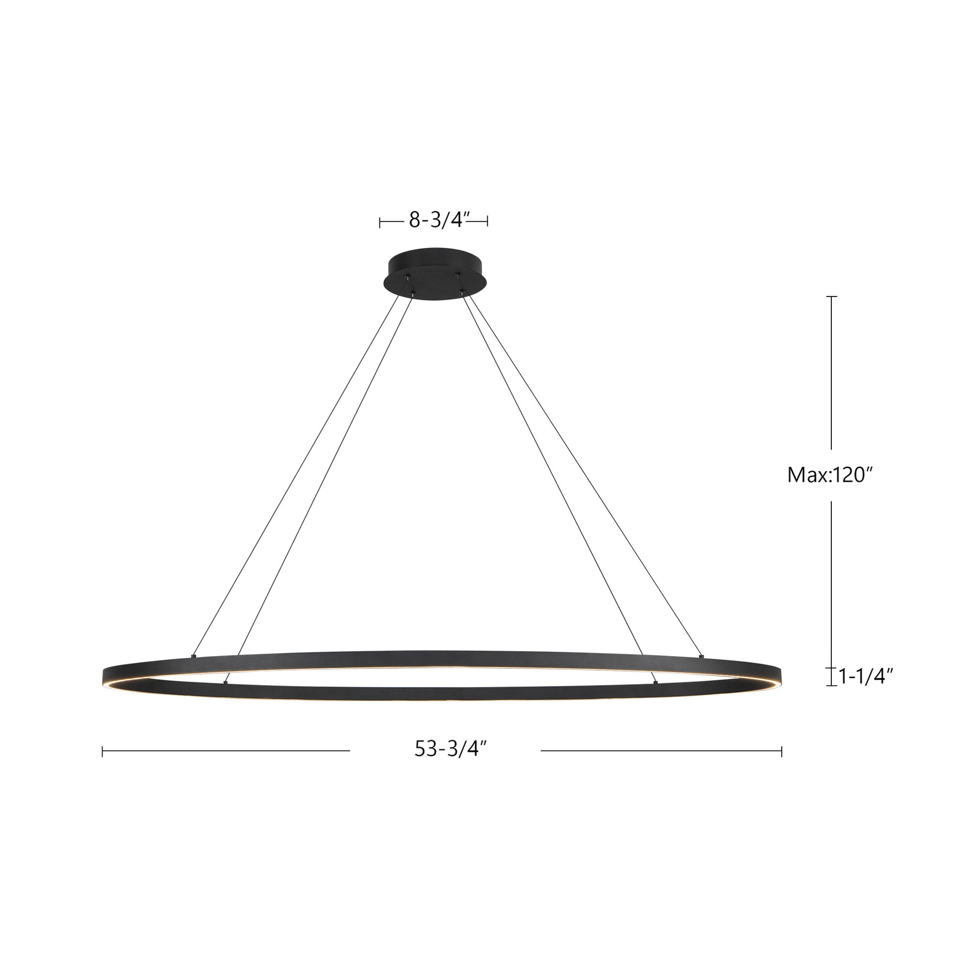 Ovale 53-in Linear Pendant