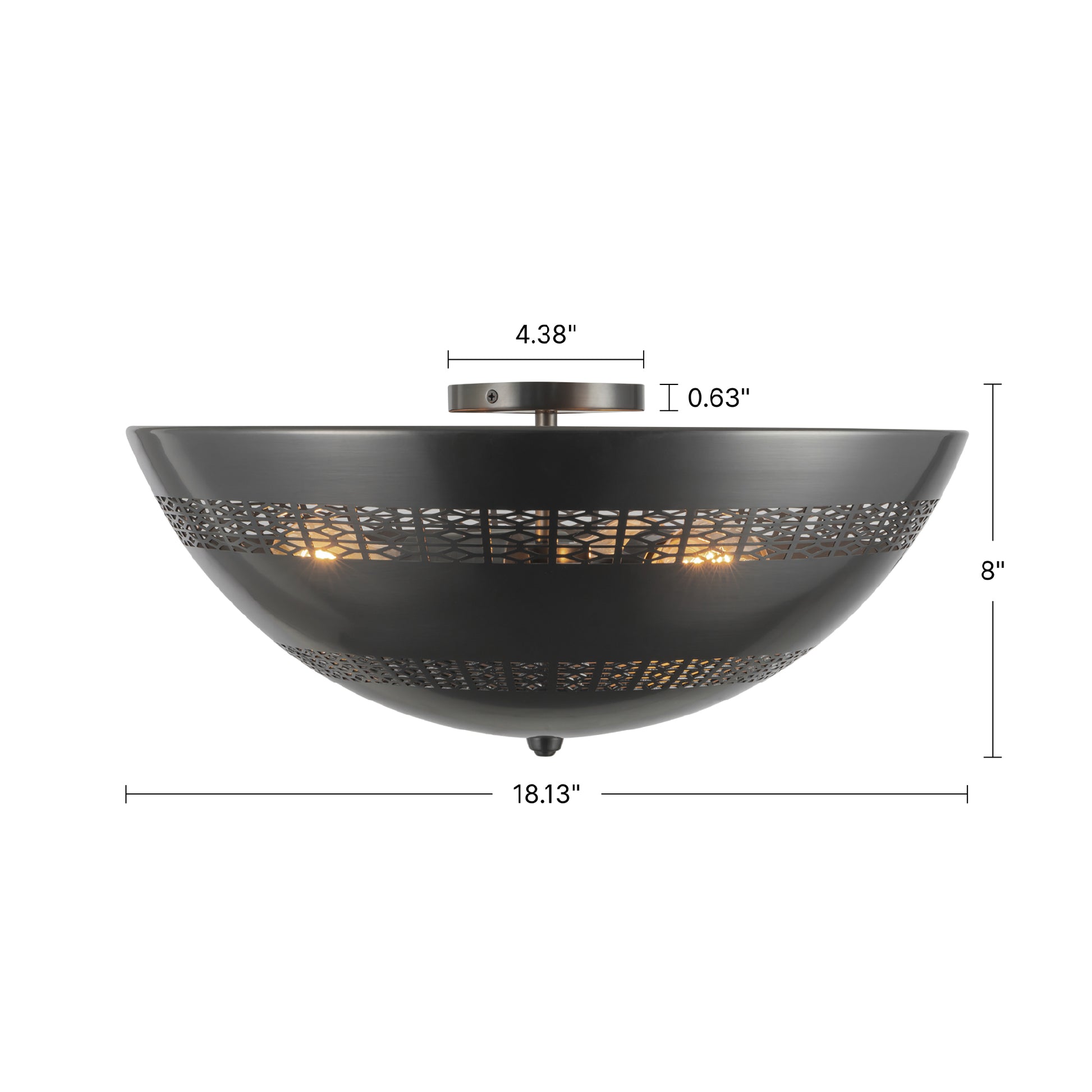 Overland 18-in Flush Mount