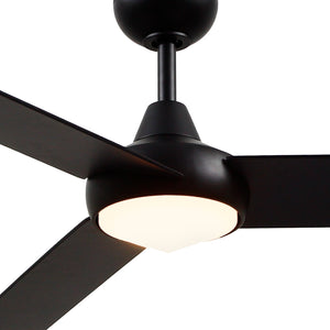 Owens 56-in Matte Black LED Fans