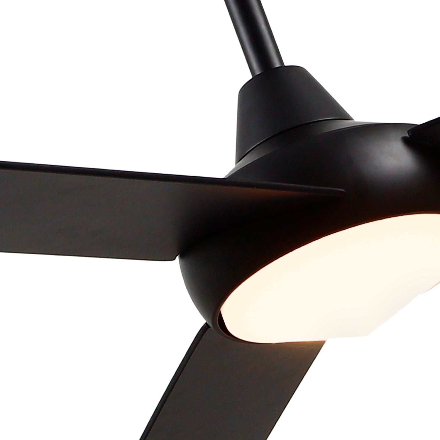 Owens 56-in Matte Black LED Fans