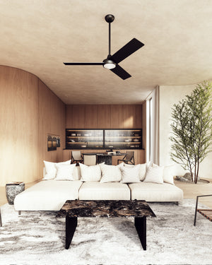 Owens 56-in Matte Black LED Fans