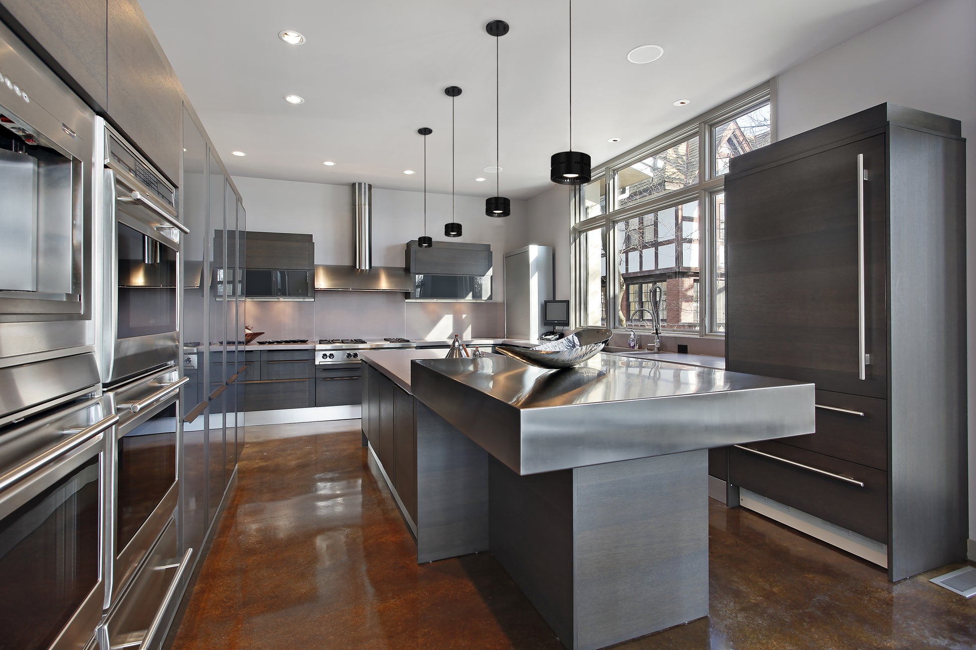 Oxford 5-in Black LED Pendant