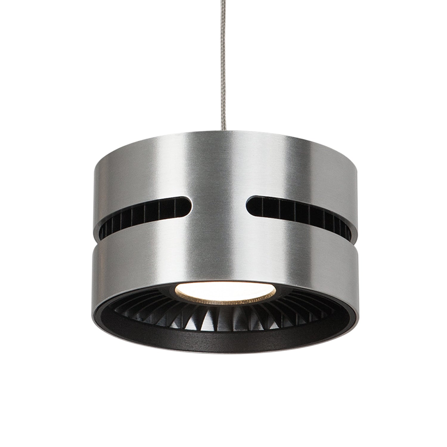 Oxford 5-in Black LED Pendant