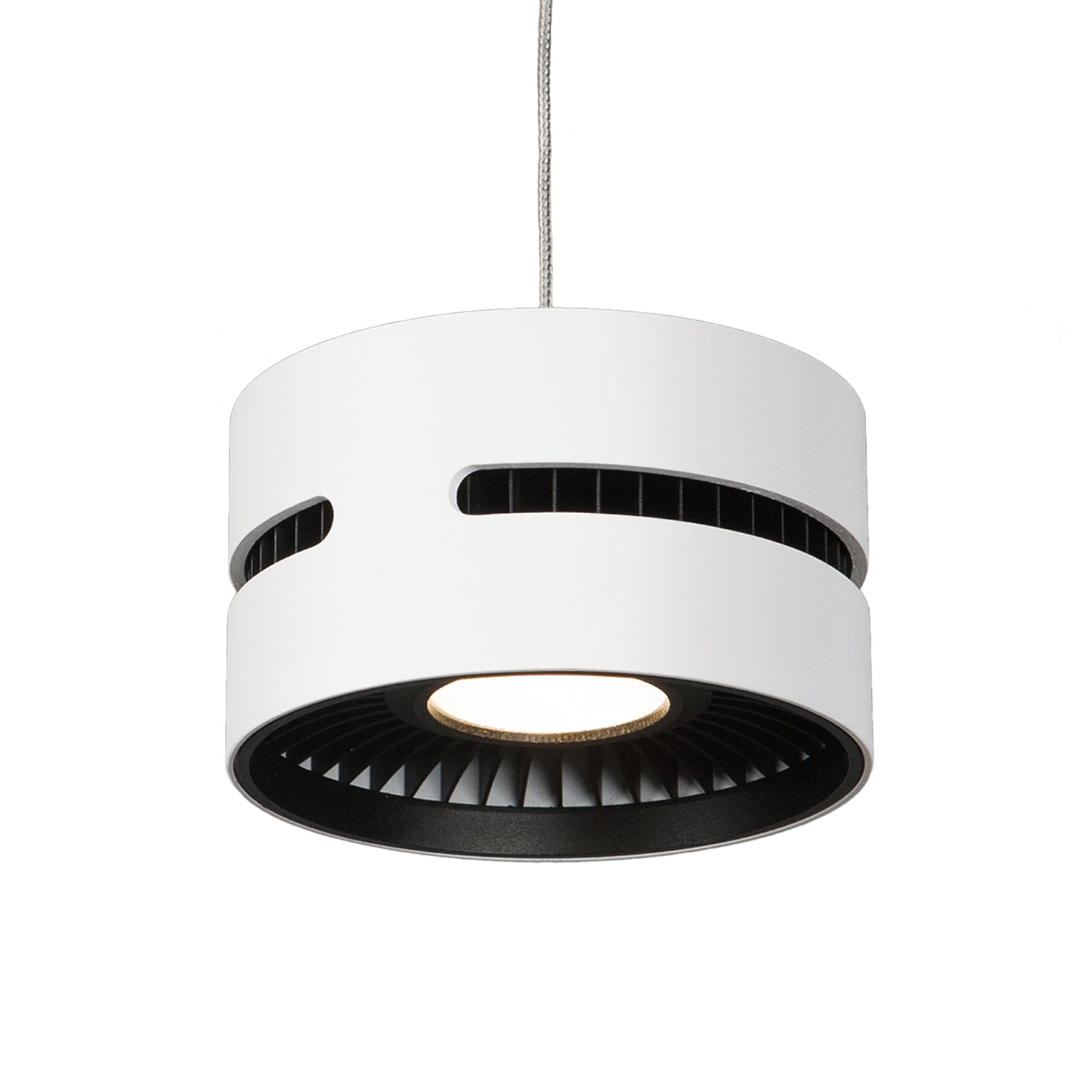 Oxford 5-in Black LED Pendant
