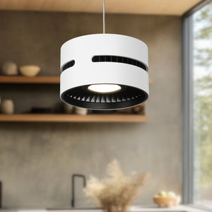 Oxford 5-in Black LED Pendant