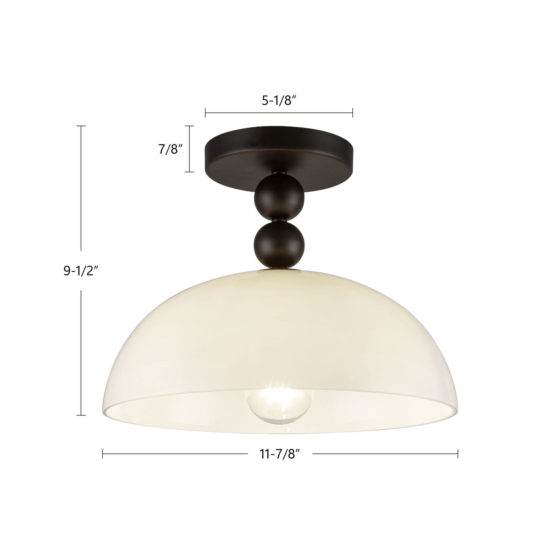 Paisley Semi-Flush Mount