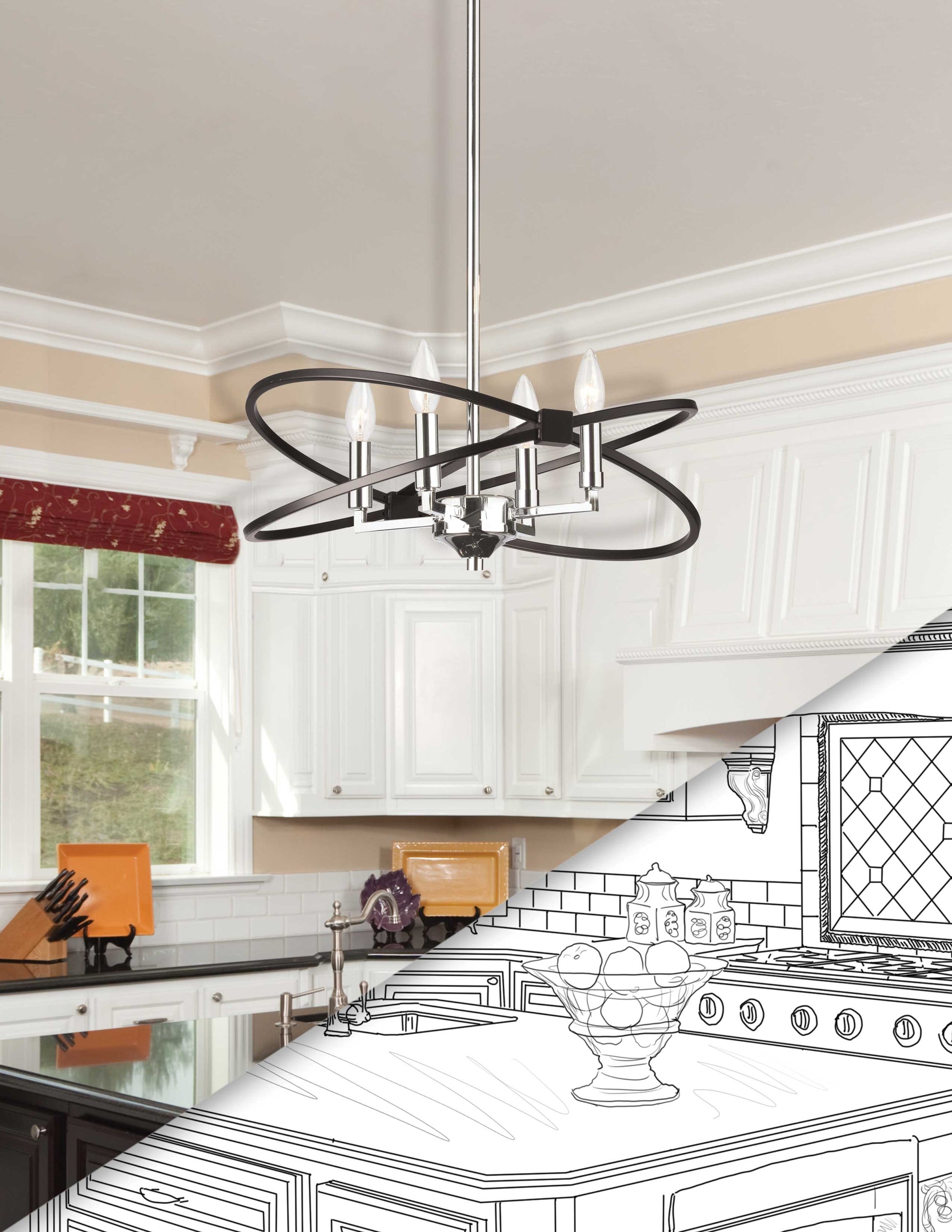 Paloma 4LT Chandelier